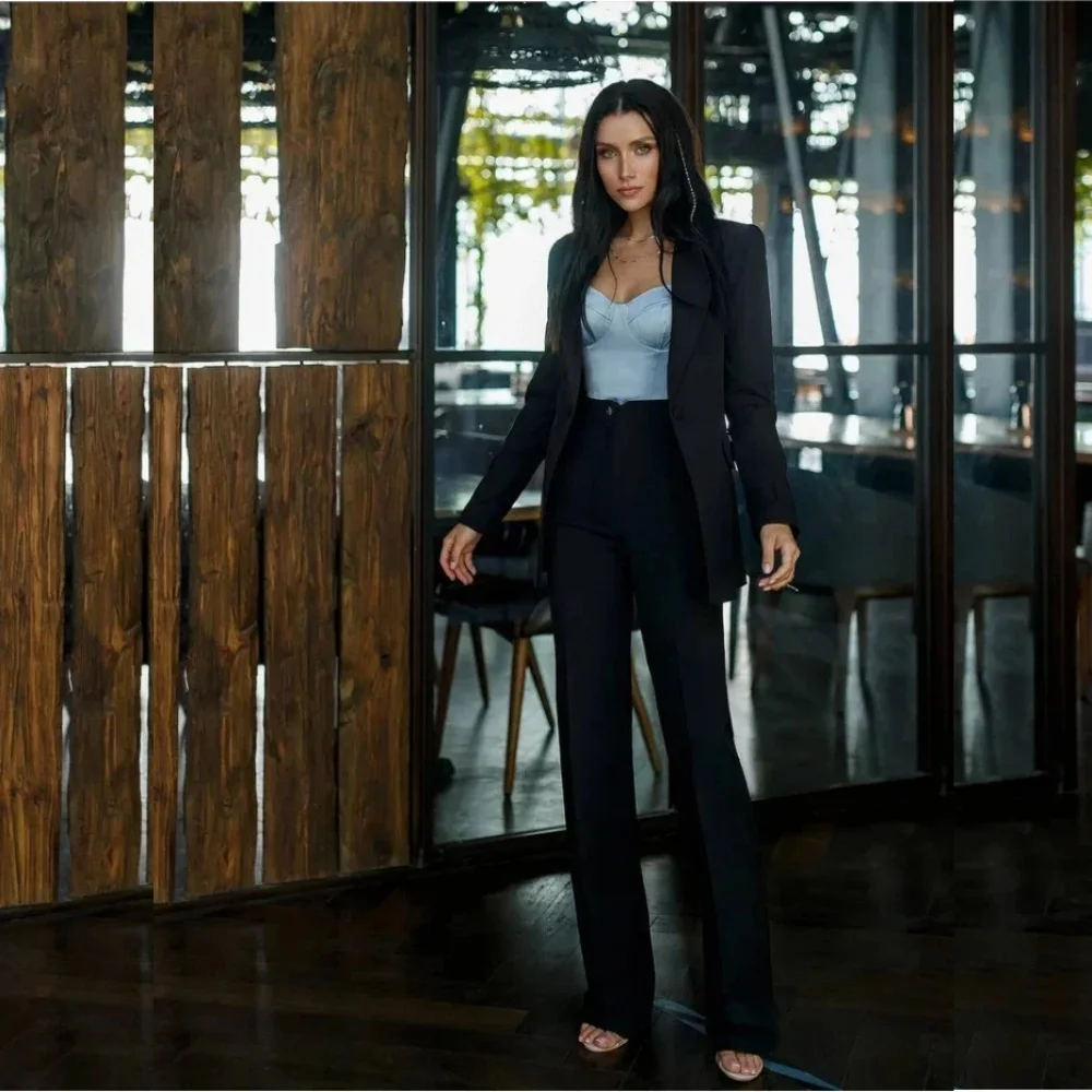 

Women Custom Vintage High Quality Office Suit Ladies Work Wear OL Pantsuits Formal Female Blazer Jacket Trousers 2 Pieces Set