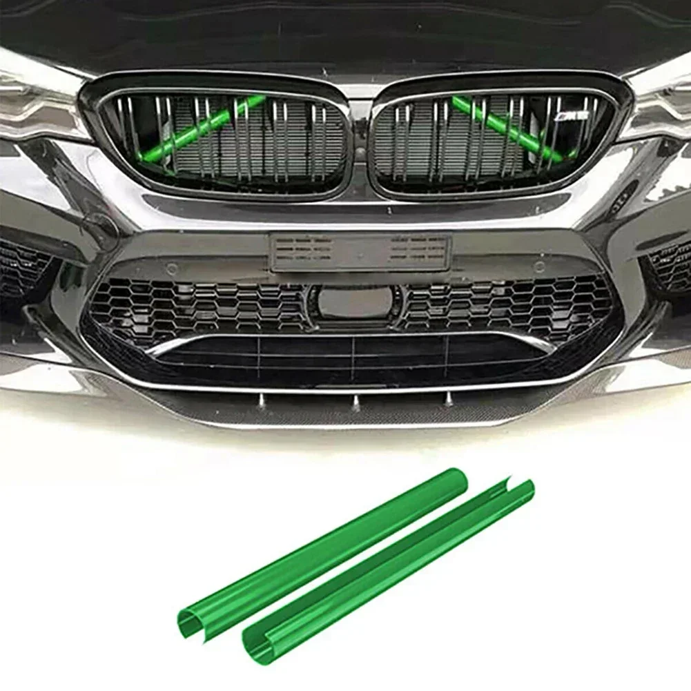 For BMW Car Front Grille Trim Strips Grill V-Brace For BMW E60 E65 E66 Car Trim Strips Blue, Orange, Red, Yellow,White, Green