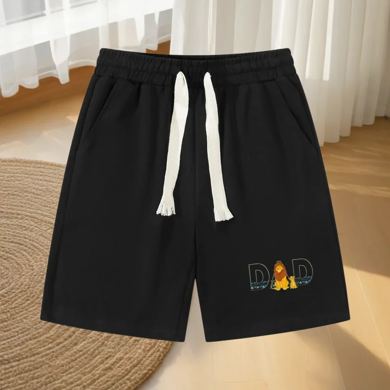

2026 New Disney Lion King Men'S Summer Casual Sport Shorts Loose Fit Elastic Waistline with Drawstring Breathable Fabric