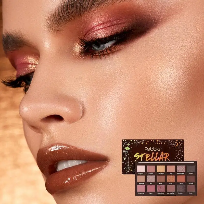 18 Colors Matte Eyeshadow Palette Glitter Eye Shadow Lasting Make Up Pallet Shimmer Nude Eyeshadow Palette With High Pigment