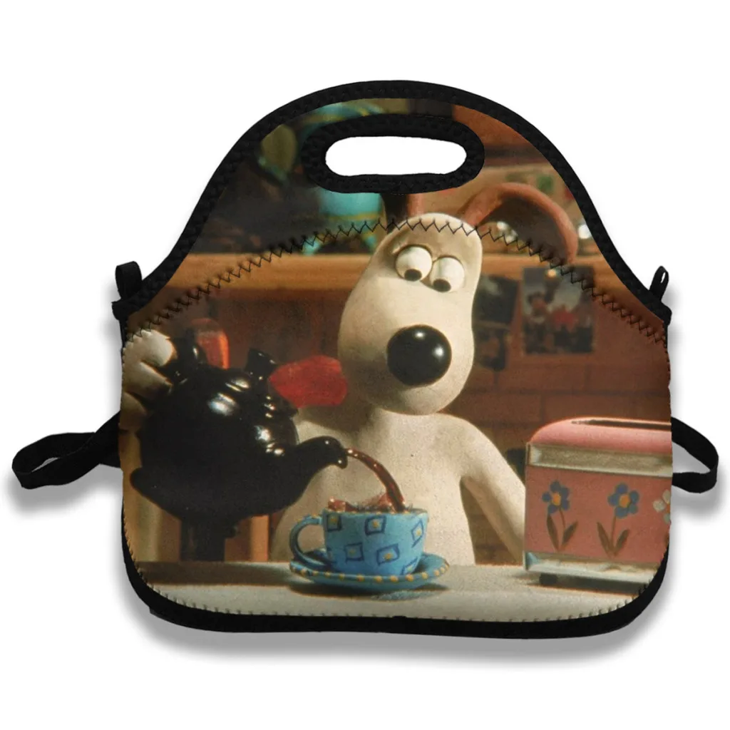 

Kawaii Cute Gromit Children's Lunch Bag Thermal Insulation Aluminum Film High Quality Waterproof Cloth Portable Lunch Bags
