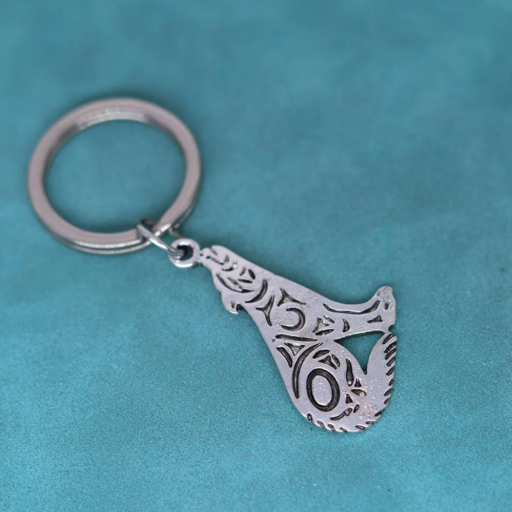 Celtic Sitting Wolf Tribal Pendant Keychain For Men Women Wolf Legend Slavic Pagan Animal Key Chains Gift For Boyfriend