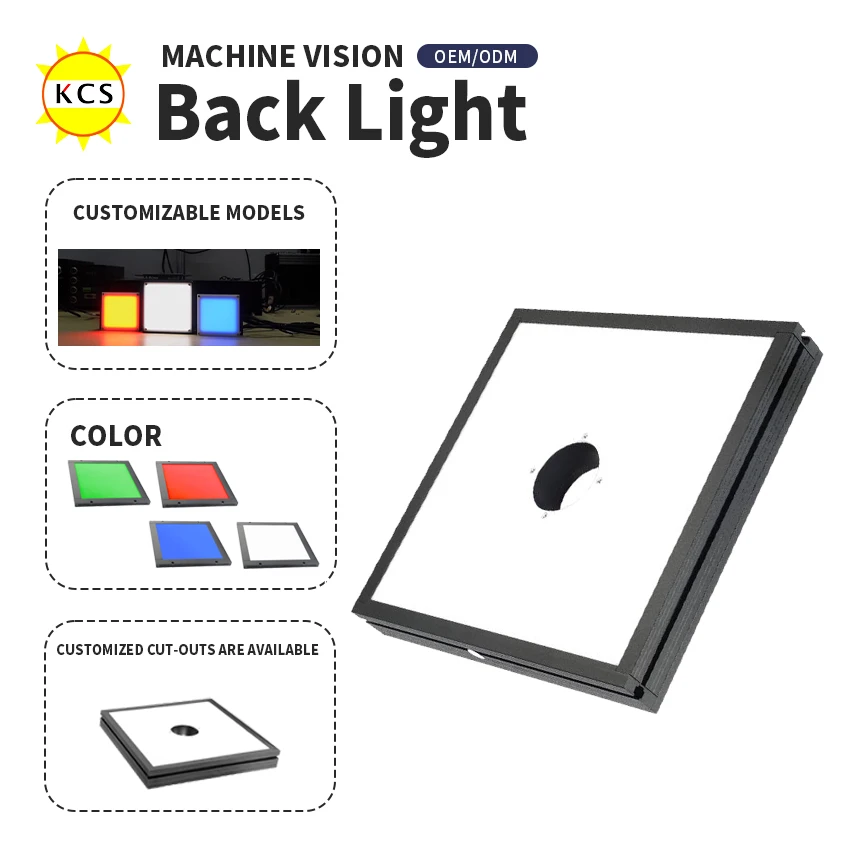 KCS LED Back Light With Holes Planar Light With Holes Machine Vision Flat light source Inspection LED Backlight Detection