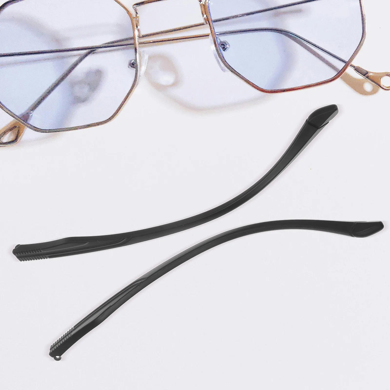 Universal Eyeglass Legs TR90 Material Lightweight Durable Replacement Sunglasses Frame Parts Black Color Glasses Accessories