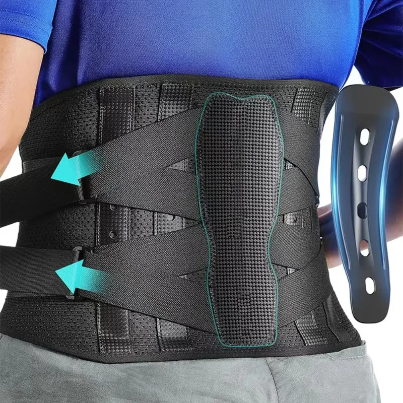 

Back Brace Support Belt-Lumbar Support Back Brace for Back Pain,Herniated Disc Adjustable Support Straps- for Men & Women