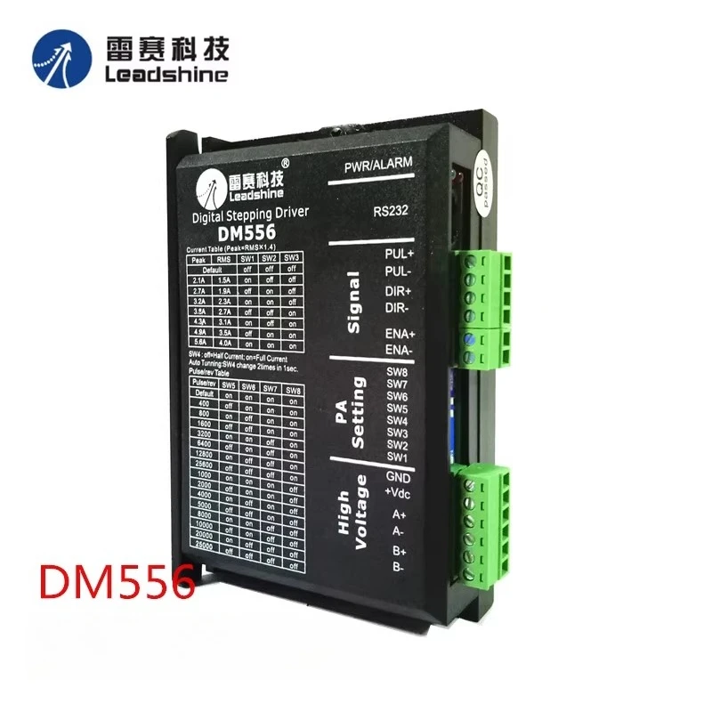 

Leadshine DM556 DM856 Цифровой двухфазный драйвер шагового двигателя, совместимый с двигателем 57/86, новый оригинальный