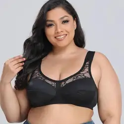 B C D E F G 80 85 90 95 100 105 110 Plus Size Lingerie For Women Bra Lace Cup Bralette Underwear Brasier Mujer Brassiere Femme