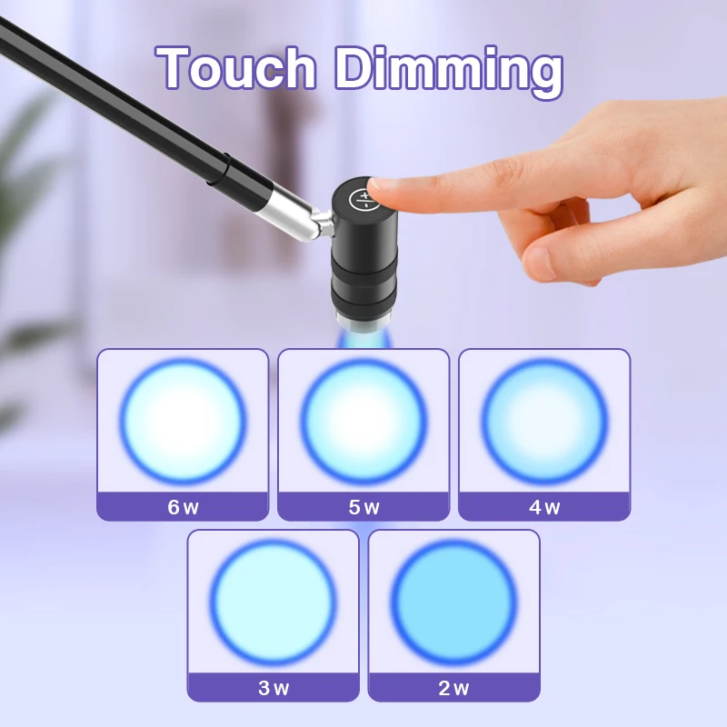 Lámpara de curado de pegamento UV 2 en 1 USB 6W lámpara de extensión de pestañas lámpara de uñas UV secador de Gel de esmalte luz de salón de belleza