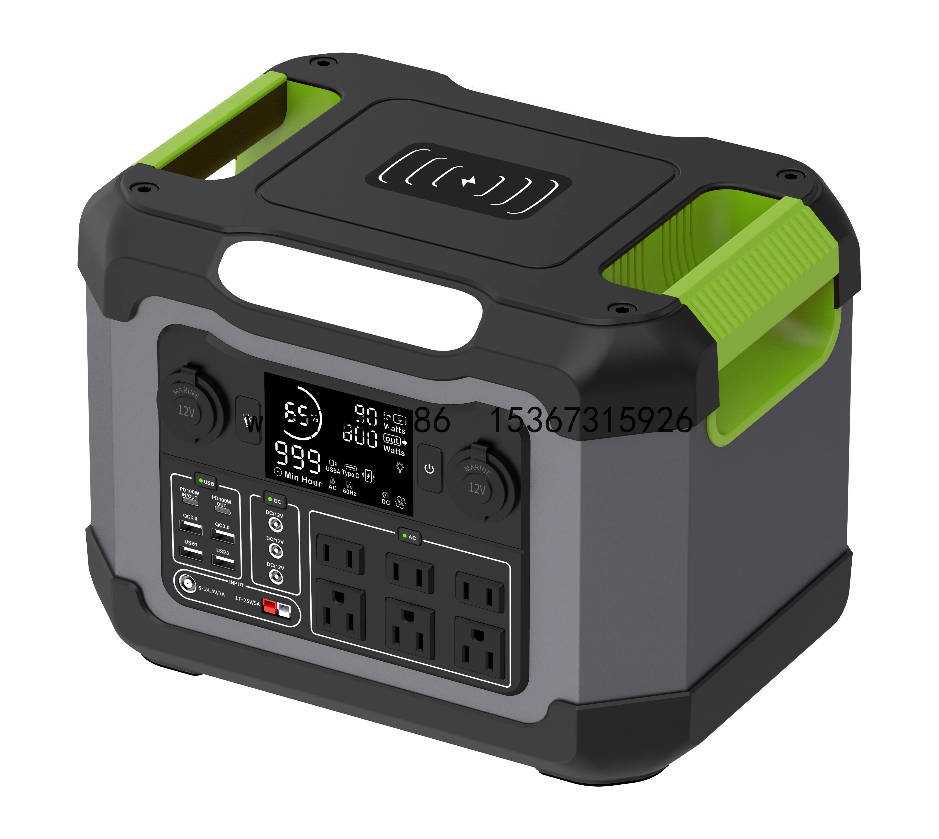 

New Energy 1200W 1080Wh Emergency Storage Power Supply portable battery box For Outdoors Camping Travel Hunting Emergency