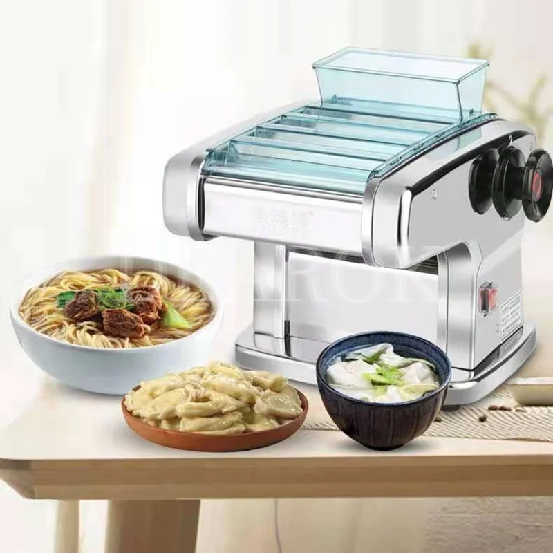Electric Noodle Dumpling Wrapper Machine Pasta Noodle Maker Press All Copper Electric Commercial Household Stainless Steel