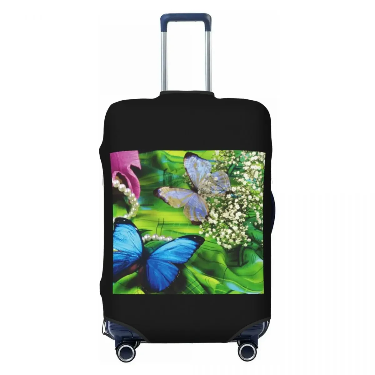 Print Suitcase Cover Vacation Insect Elastic Luggage Supplies Business Protection