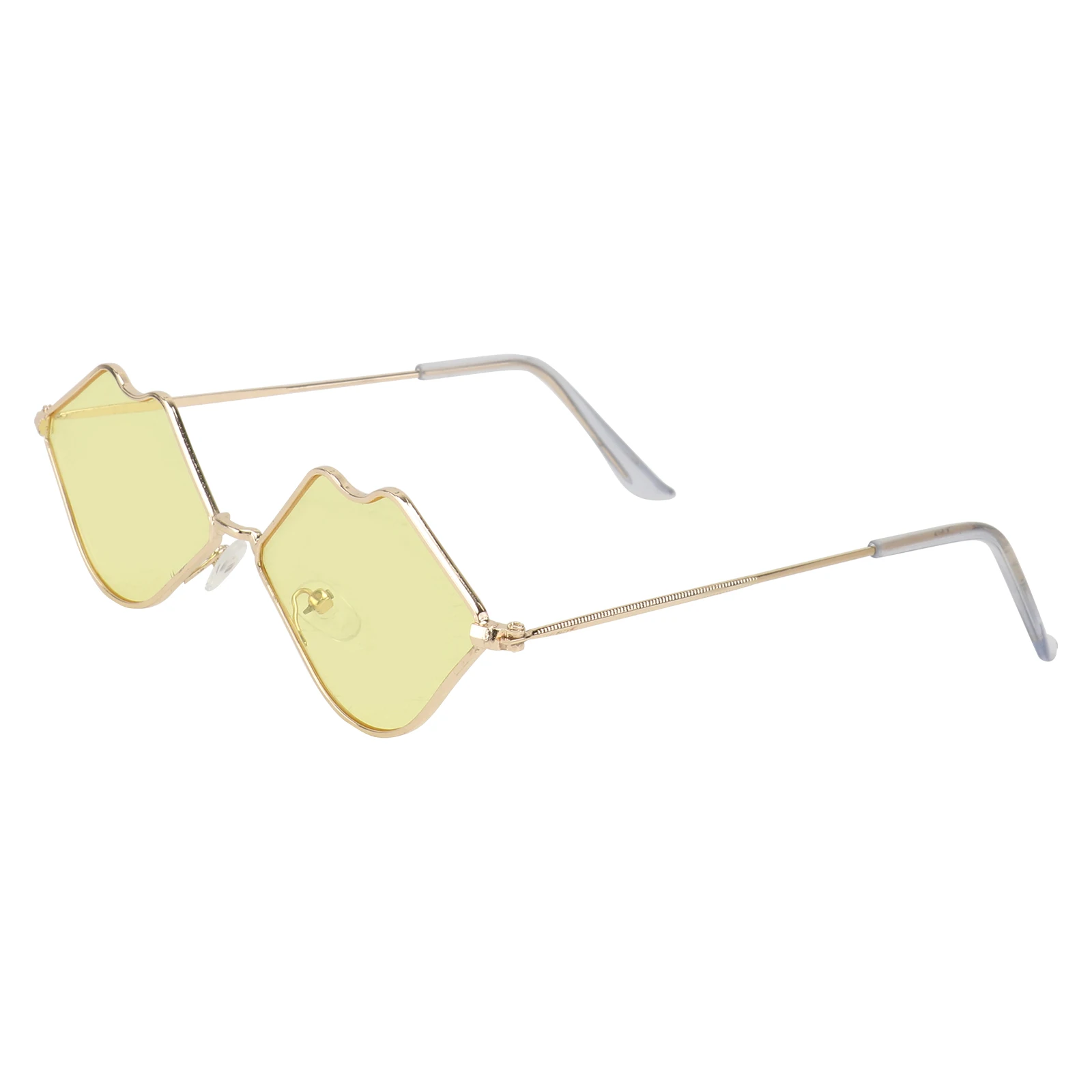 

Lip Shaped Sunglasses Metal Plastic Durable Funny Creative Eyewear Party Costume Decorative Women Travel Gift Personalized Sun