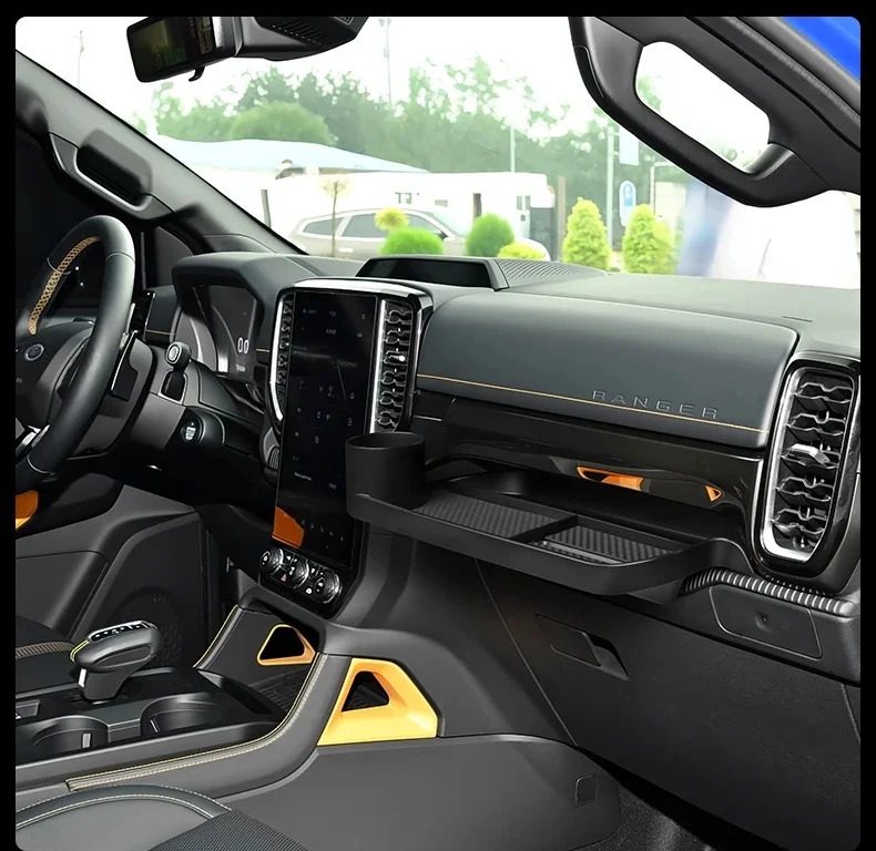 

Co-pilot water cup storage box For Ford Ranger Wildtrak T9 2022 2023 2024 2025 Accessories