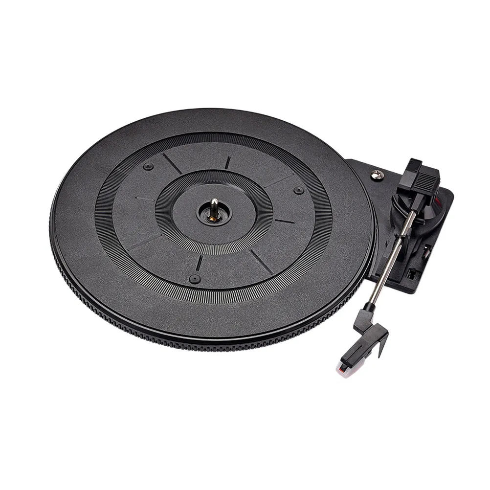 Vintage Vinyl Record Player Turntable Portable Replacement Stylus Built-in Preamp Adjustable Counterweight Audio Video view 6