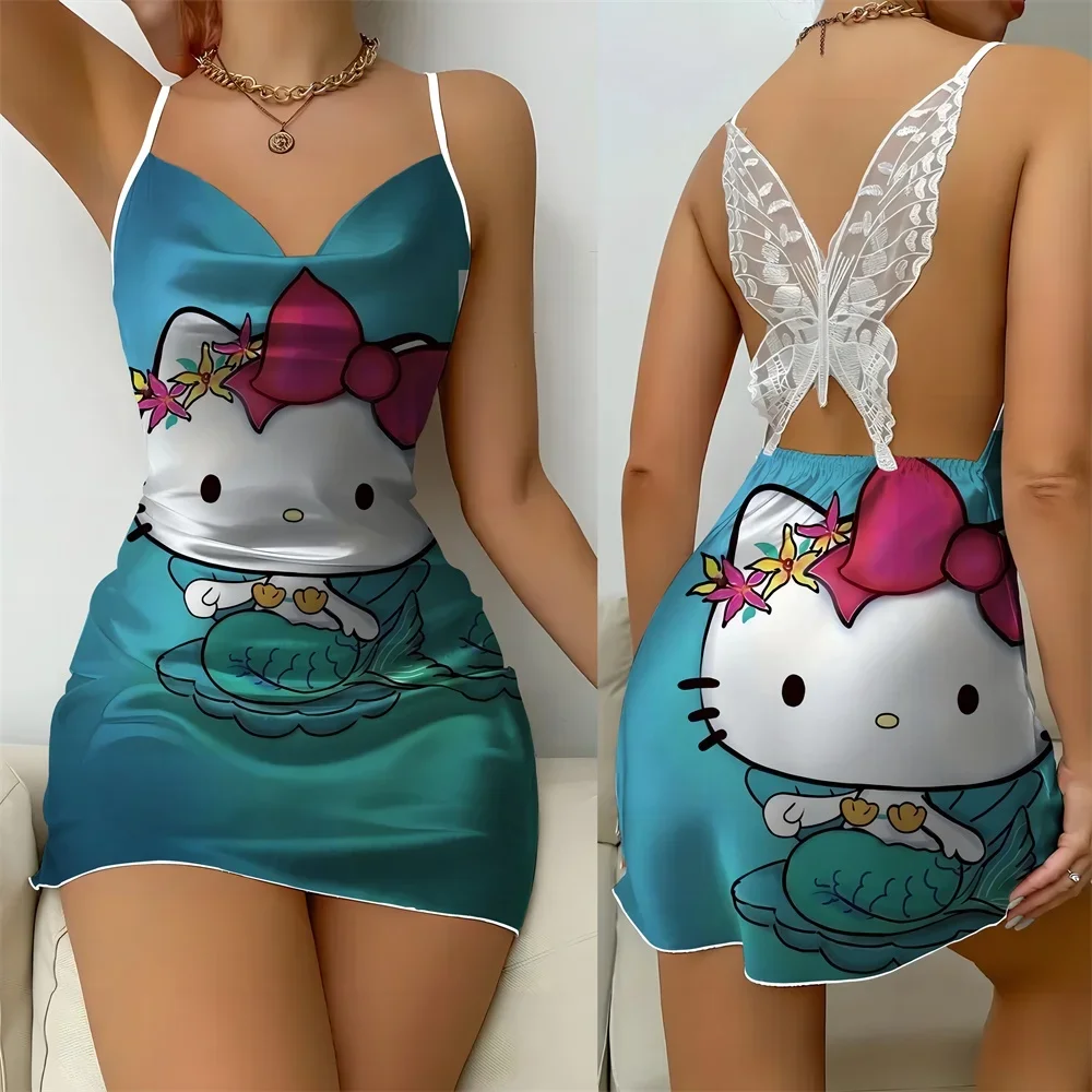 

2024 New in Female Home Dresses Disney Cartoon Nightwear for Women Sexy Women's Slip Dress Summer Sleevesless Pajama for Women