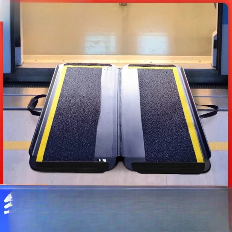 Compound fiber lightweight and portable anti-skid insulated screened doors, barrier-free subway ramps