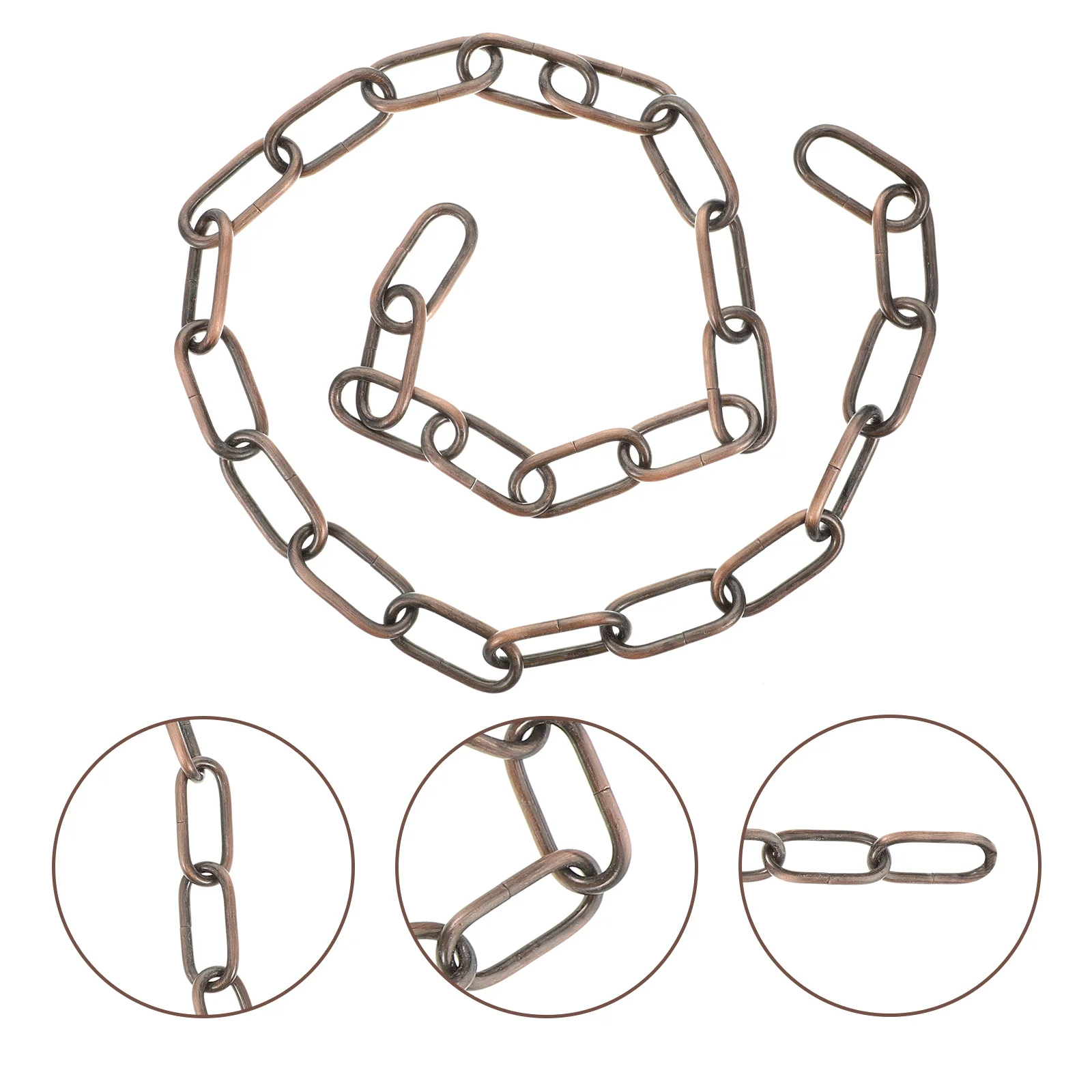 

Practical Chandelier Chain Iron Art Crystal Hanging Lamp Chain Decor Stable Characteristics Reliable Outdoor Use