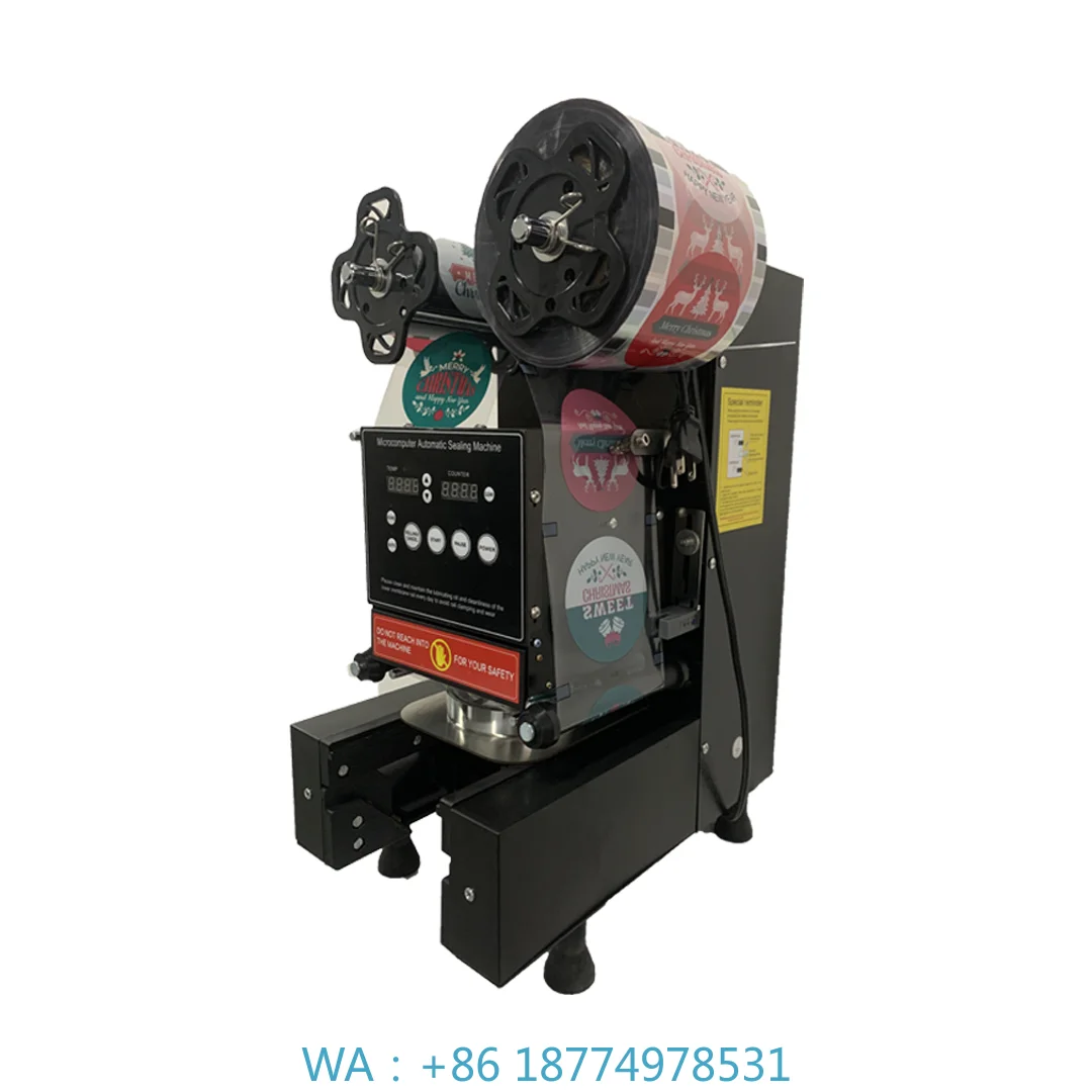 

De Vasos 95mm 90mm PET Cup Beverage Restaurant UseElectric Automatic Bubble Tea Cup Sealing Machine New Selladora