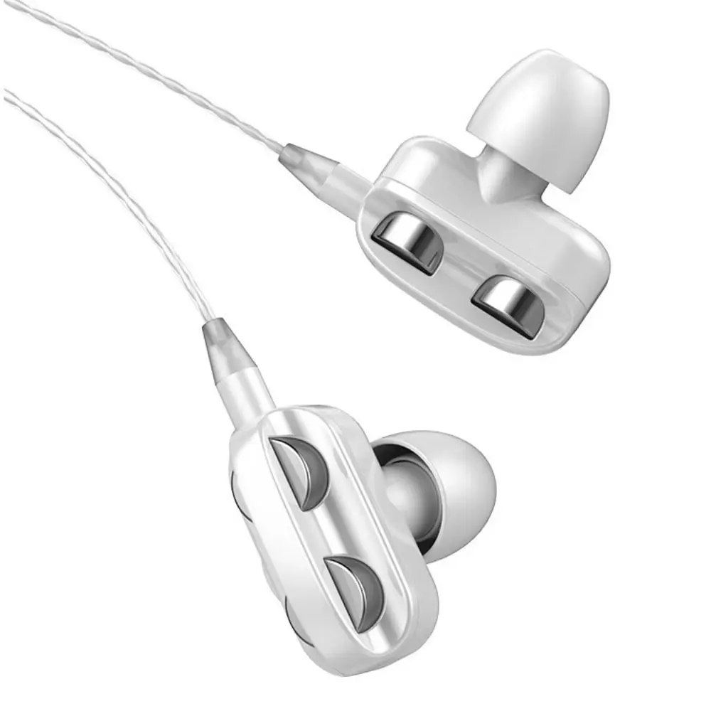 

Double Dynamic Coil In Ear Type Stereo Earphones Plug-Type 3.5mm Earphone Bass Earbuds Wired Headset Wired Headphone