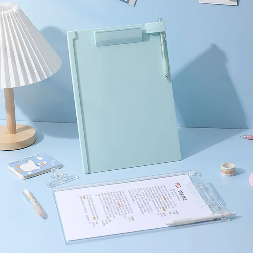 Portable With Graduated Scale Writing Clipboard Durable Transparent Paper Organizer Stationary Arcylic File Folder Menu