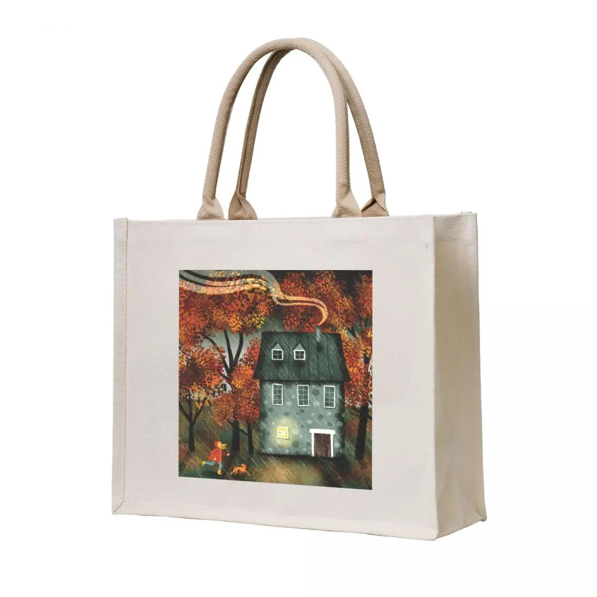 

Running in the Rain Tote Bag Shopper bag bags for women tote bags men Gift bag