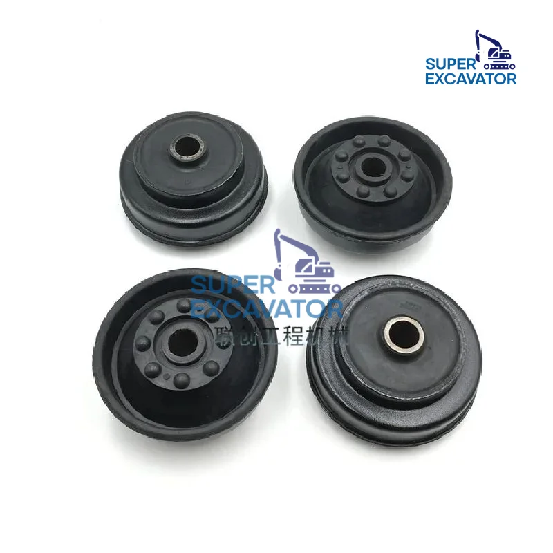 For Yuchai YC85-8 Engine Machine rubber feet Damping rubber Machine foot pad Buffer rubber Excavator Parts