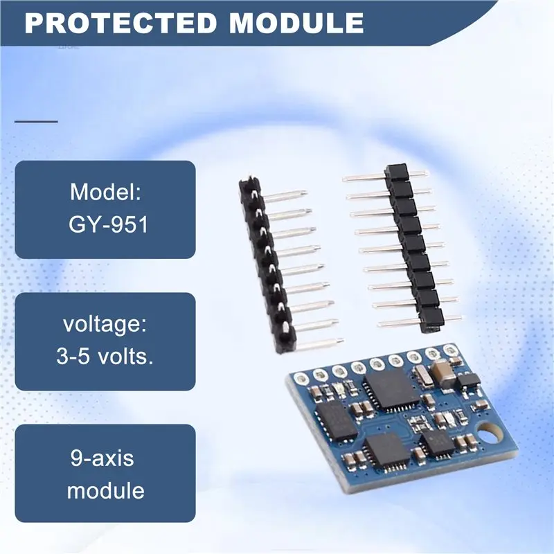 

ГОРЯЧАЯ НОВИНКА! Модуль A72T GY-951 для дронов, робототехники, стабилизации, совместимый с ITG3205 ADXL345 IST8310 AHRS 9DOF
