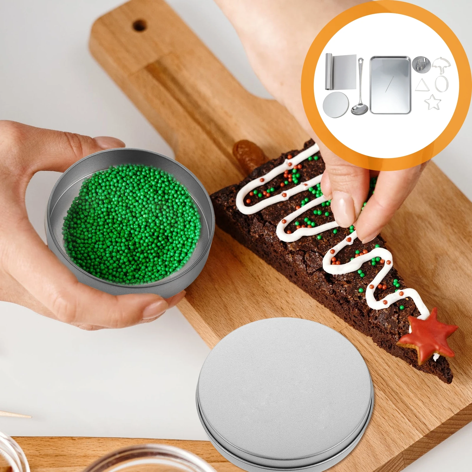 

9 Pieces Sugar Cookie Mold Stainless Steel Baking Cutters Mousse Cake Molds DIY Kitchen Tools For Cupcake Chocolate