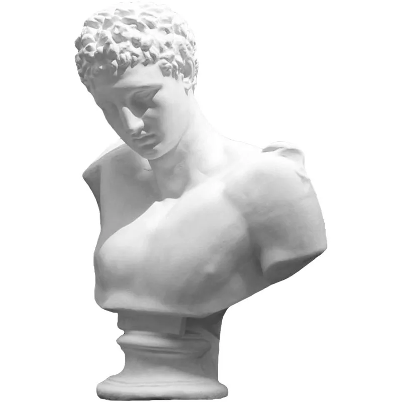

Hermes plaster statue 80cm bust plaster sculpture statue ornament model art sketch teaching aids