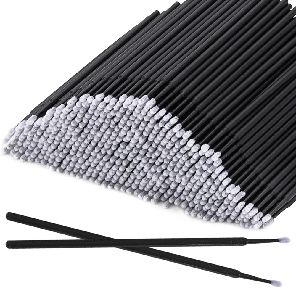 

300/500pcs Disposable MicroBrush Eyelash Cleaning Brush Lash Extension Individua Tool For Eyelashes Removing Swab Micro Brushes