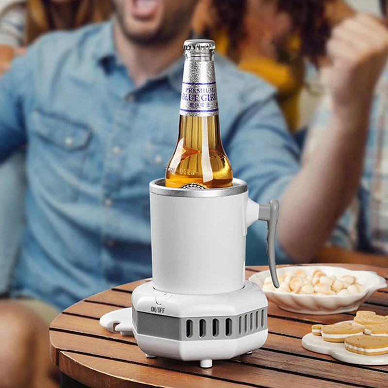 [DHL] ماكينة صنع الثلج كوب تبريد البيرة السريعة الصغيرة، مبرد سريع، تبريد كهربائي، مشروبات، مكتب، أجهزة منزلية