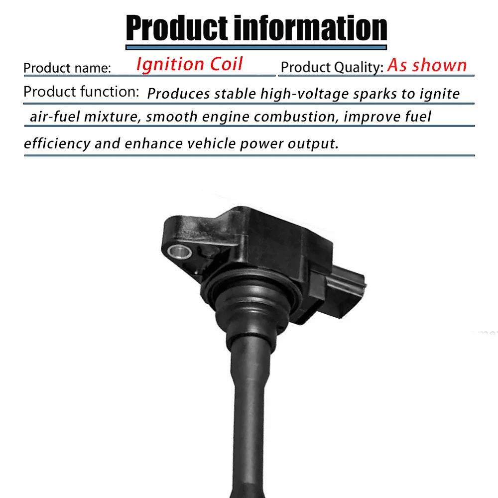 4pcs 22448-5RF0A U5453 New Ignition Coil for Nissan Kicks Sylphy Tiida 1.6L NGK 22448-3RC0A 22448-5RF3B