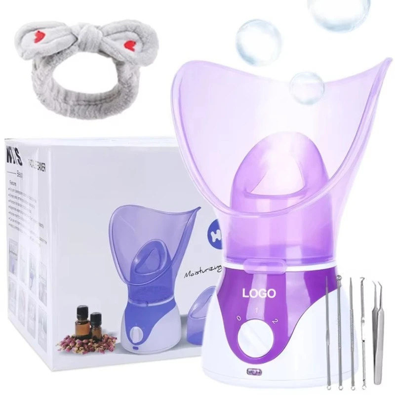 Portable Home Use Beauty Equipment Custom Logo Usb Spa Mini Face Steamer Cleaner Machine Nano Mist Sprayer Facial Steamer