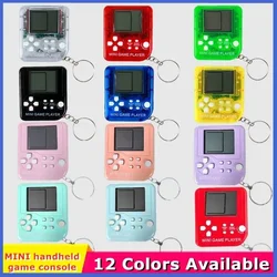 Portátil mini clássico bolso chaveiro anel anti perdido retro nostálgico vídeo handheld game console máquina crianças brinquedos jogador de jogos