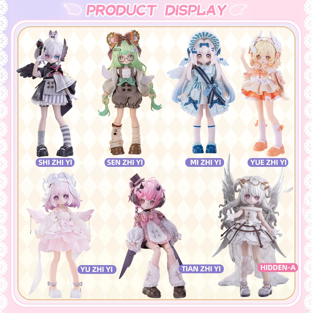 In Stock Light Shadow Series 1/8 Bjd Blind Box Movable Joint Doll Kawaii Anime Action Figure Collectible Toy Gift Ornaments