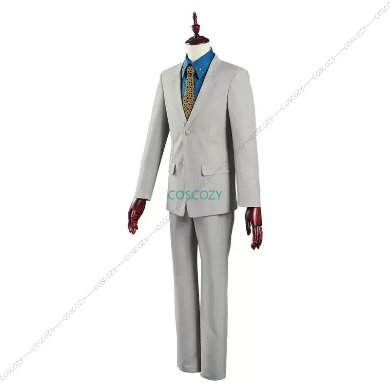 qq023Anime Jujutsu Kaisen Nanami Kento Cosplay Costume Wig Shirt Coat Pants Halloween Christmas Carnival Party Role Play Con Sui