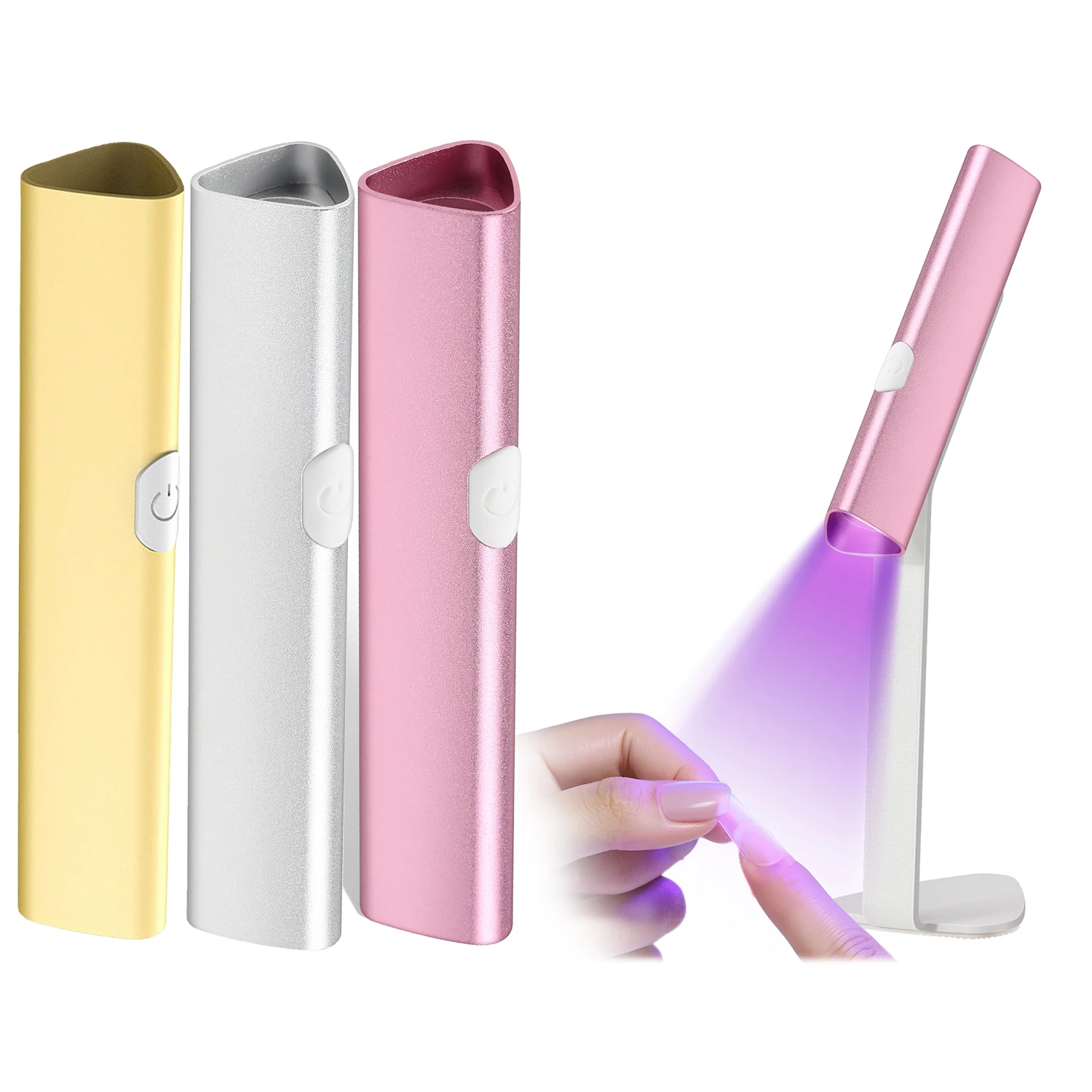 

DianaBeauty UV Led Nail Lamp Portable Lamp for Nail Rechargeable Manicure Lamp with Aluminum Alloy Holder Nail Salon Tools