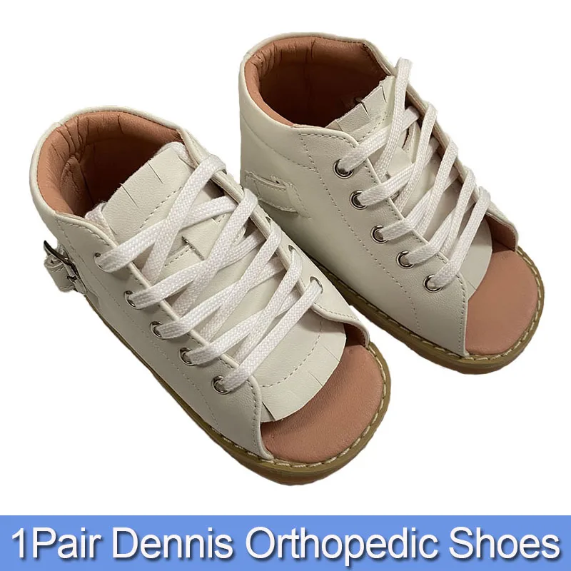 1Pair Kids Adjustable Dennis Orthopedic Splint  Shoes-For X/O Legs,Foot Varus Footwear，Horseshoe Feet-No Shoe Rack