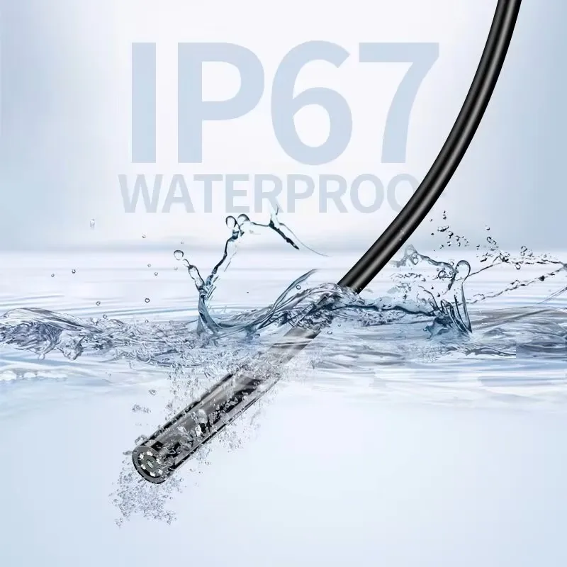 7mm Sewer Industrial Endoscope IP67 Waterproof Type C Mini Camera 3 in 1 Automotive Borescope Camera With LED For Android PC
