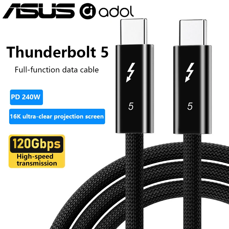 ASUS adol Thunderbolt 5 ケーブル 0.3m〜2m
