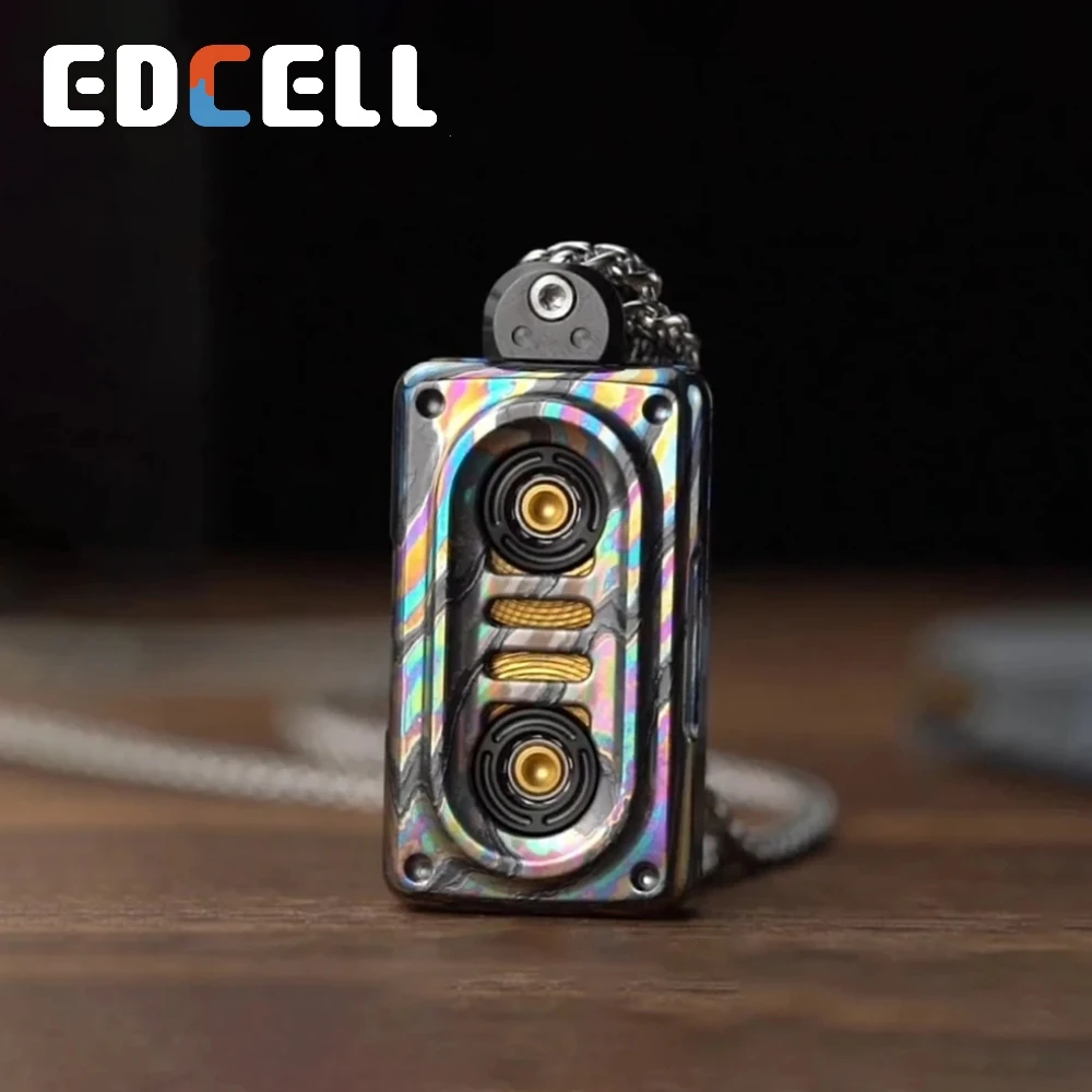 EDCELL Tape Drive Zircuti Fidget Slider Mechanical Magnet Linkage Necklace Push Slider Stress Relief Toy Original Designs