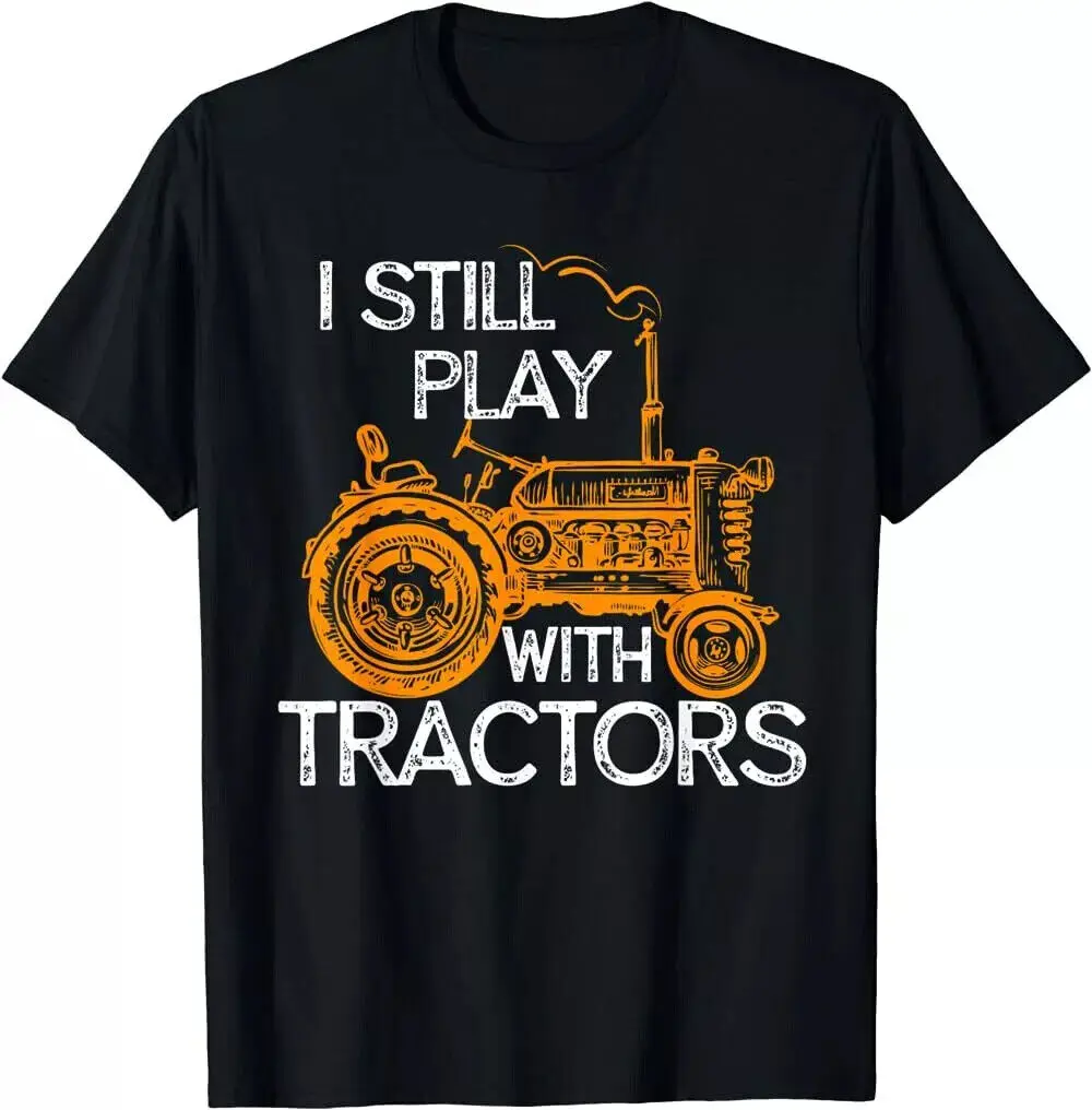 Vintage I Still Play with Tractors Funny Gift Classic T-Shirt