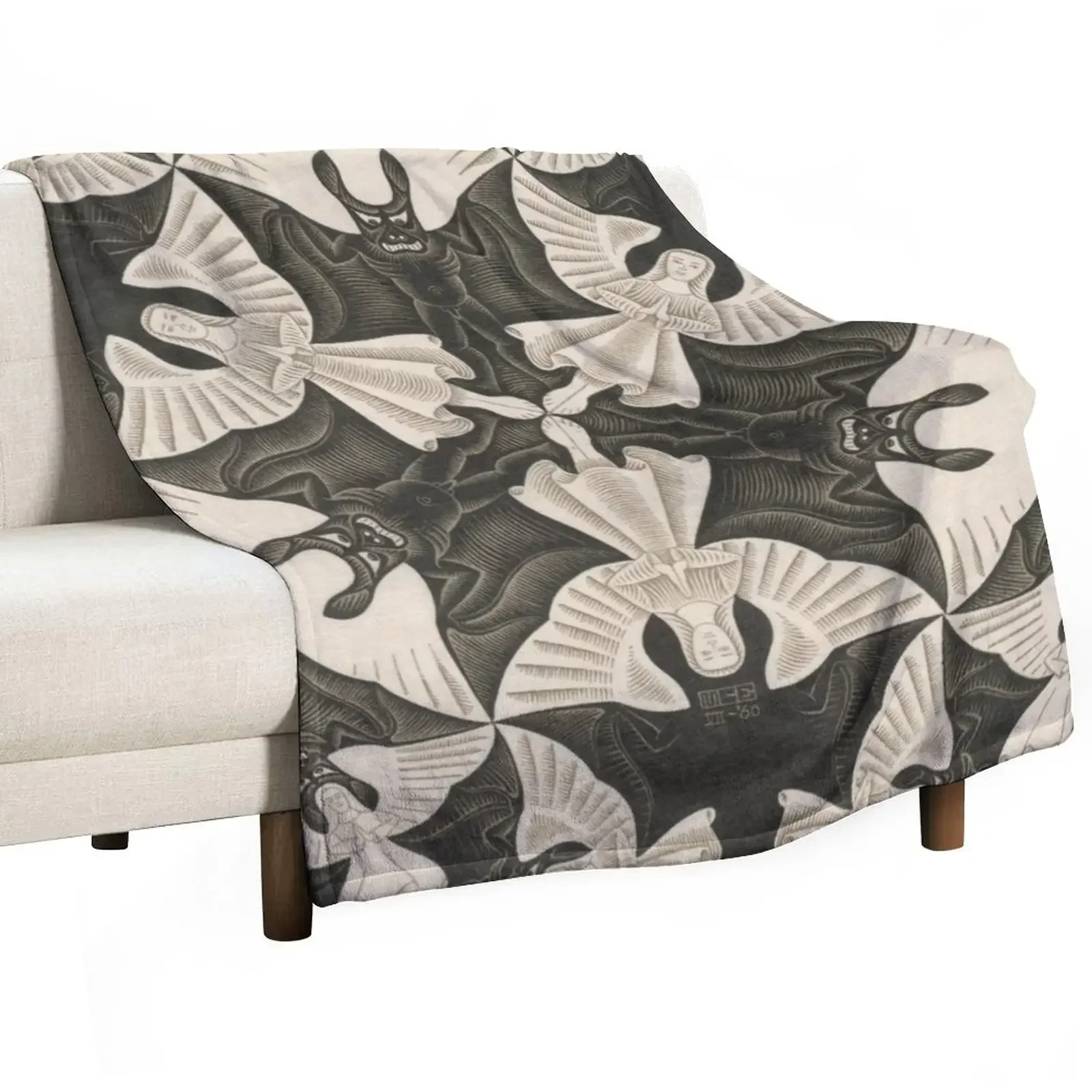 Escher - Circle limit IV (heaven and hell) Throw Blanket for winter Custom Thins for sofa Blankets