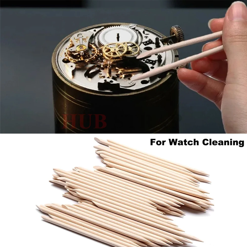 20 stücke Uhr Reparatur Massivholz Reinigung Stick Weide Holz Stick für Uhrmacher Bewegung Reparatur Zifferblatt Reinigung Werkzeug Holz Streifen