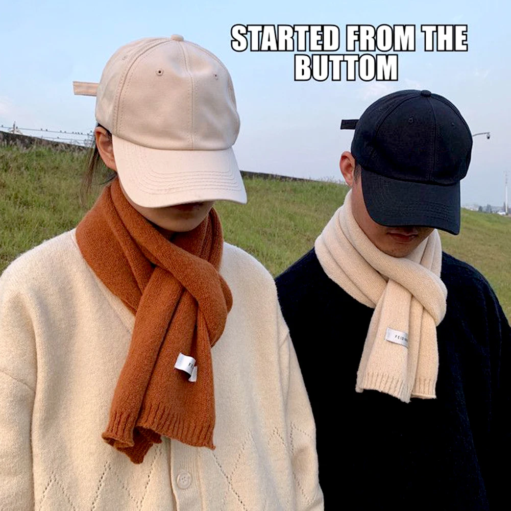 

Модный универсальный вязаный шарф, зимний высококачественный утолщенный цветной теплый шаль для мужчин и женщин, праздничные подарки на день рождения