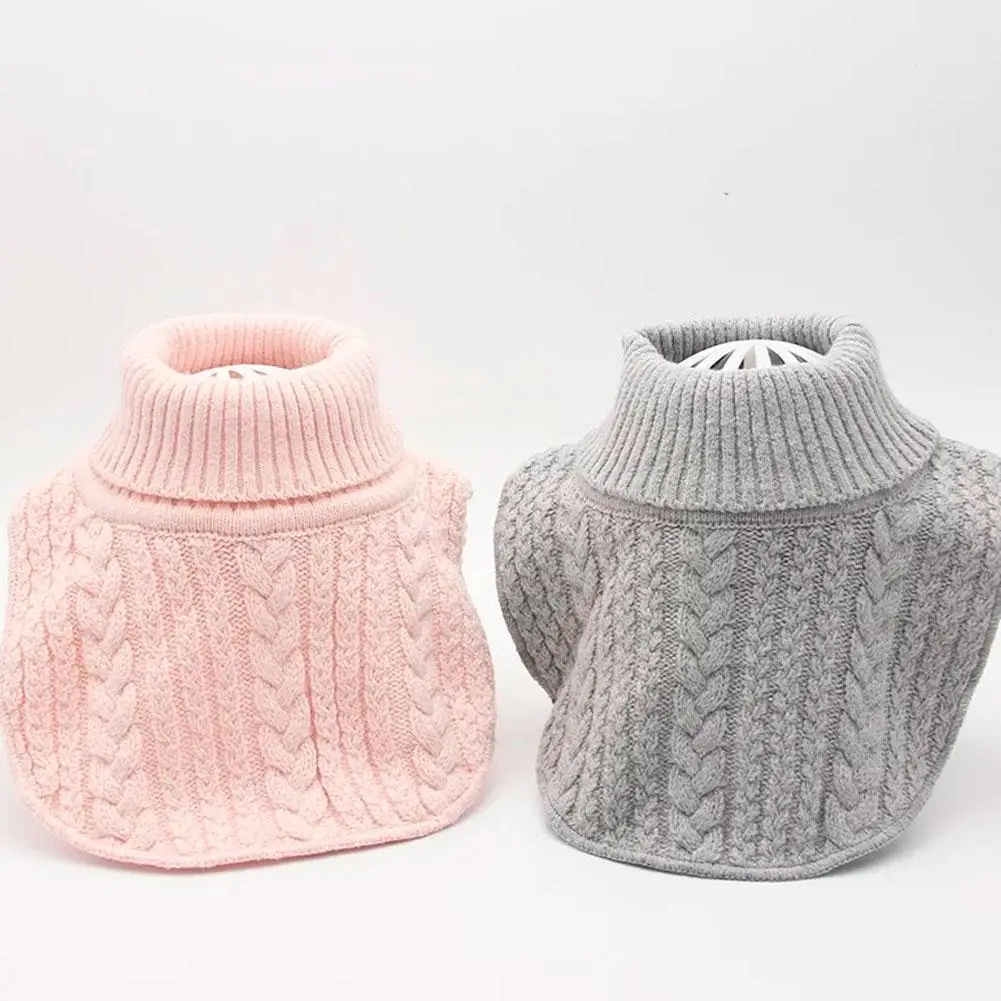 الشتاء الطفل وشاح دافئ الياقة المدورة الرقبة أدفأ انفصال الشتاء يندبروف موضة وشاح كاذبة طوق الرقبة العالية #6