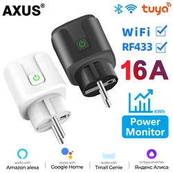 Smart Socket EU 16A/20A AC100-240V Wifi Smart Plug Power Outlet Alexa Google Home Voice Control Tuya Smart Life APP