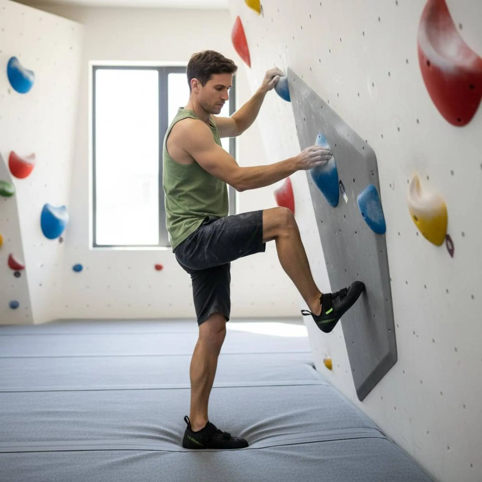 

Beginner Climbing Shoe Comfortable Entry-Level Climbing Shoe Sports Footwear Easy to Wear Slip-Resistant for Beginners, Training