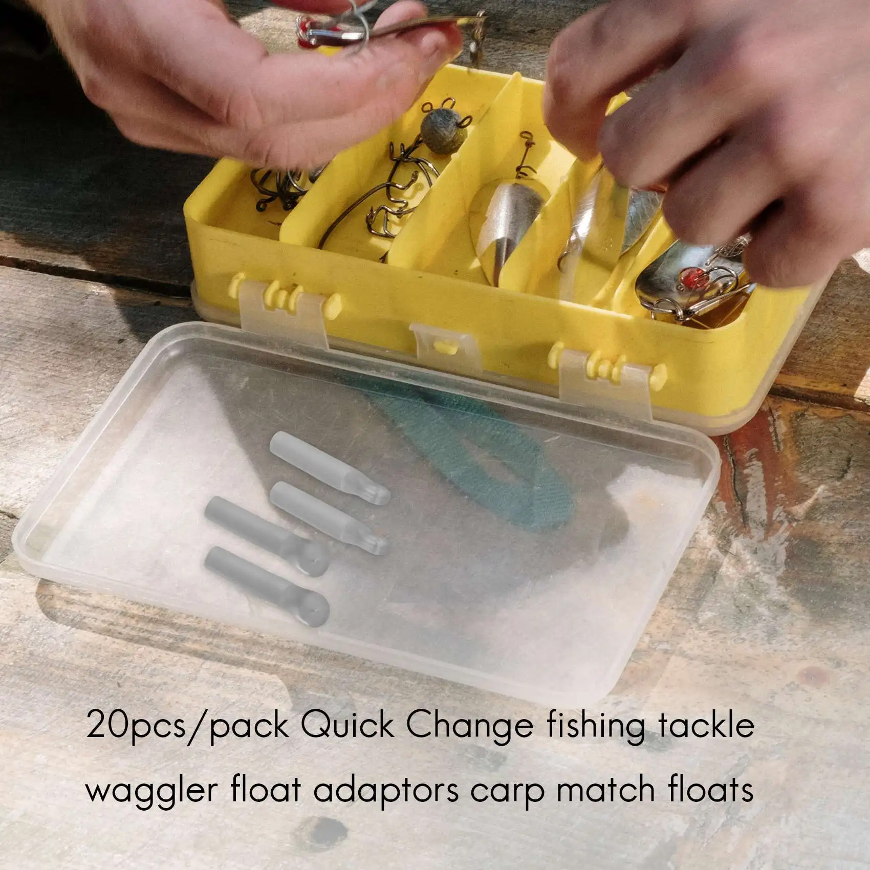 ABST 20pcs/pack Quick Change fishing tackle waggler float adaptors carp match floats