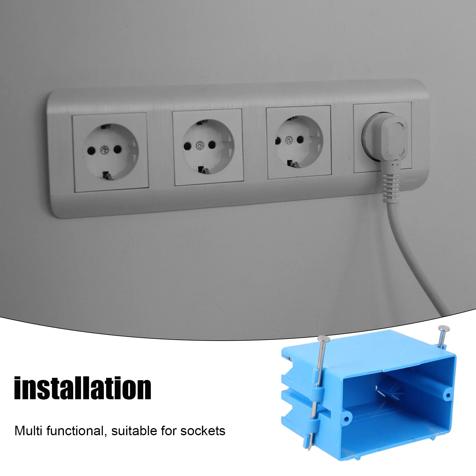 Junction Box Electrical Boxes Wall Socket Multifunction Switch Thickened Outlet Cover Abs Base Case
